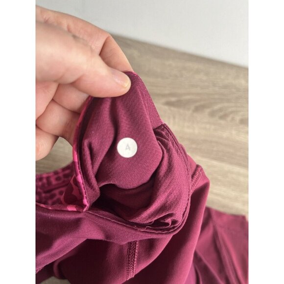 Lululemon Inspire Tight II Womens 4 Magenta Berry Mesh 23” Athletic Drawstring - Picture 7 of 12